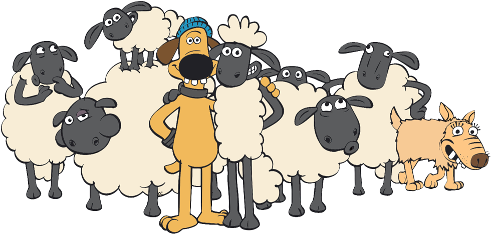 Shaunthe Sheepand Friends PNG image