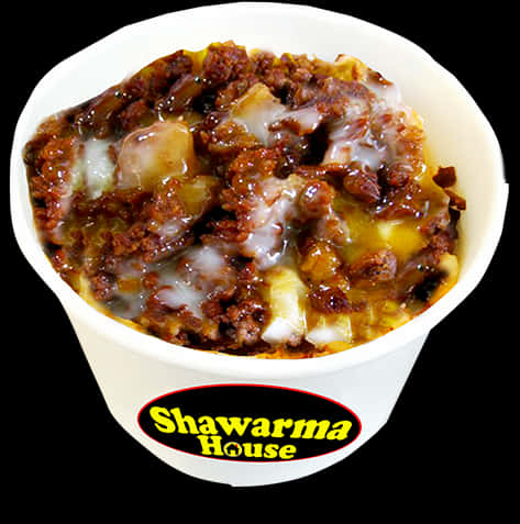 Shawarma House Meatand Cheese Dish PNG image