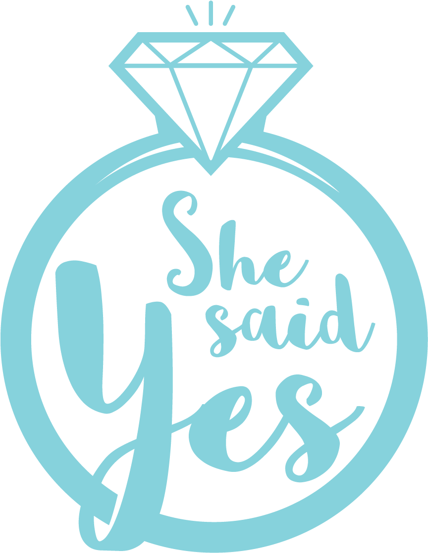 She Said Yes Engagement Ring PNG image