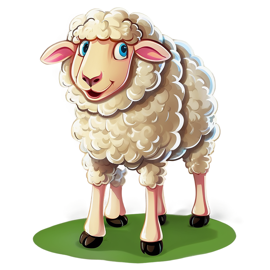 Sheep Cartoon Character Png Puj4 PNG image