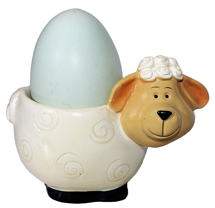 Sheep Egg Cup Holder PNG image