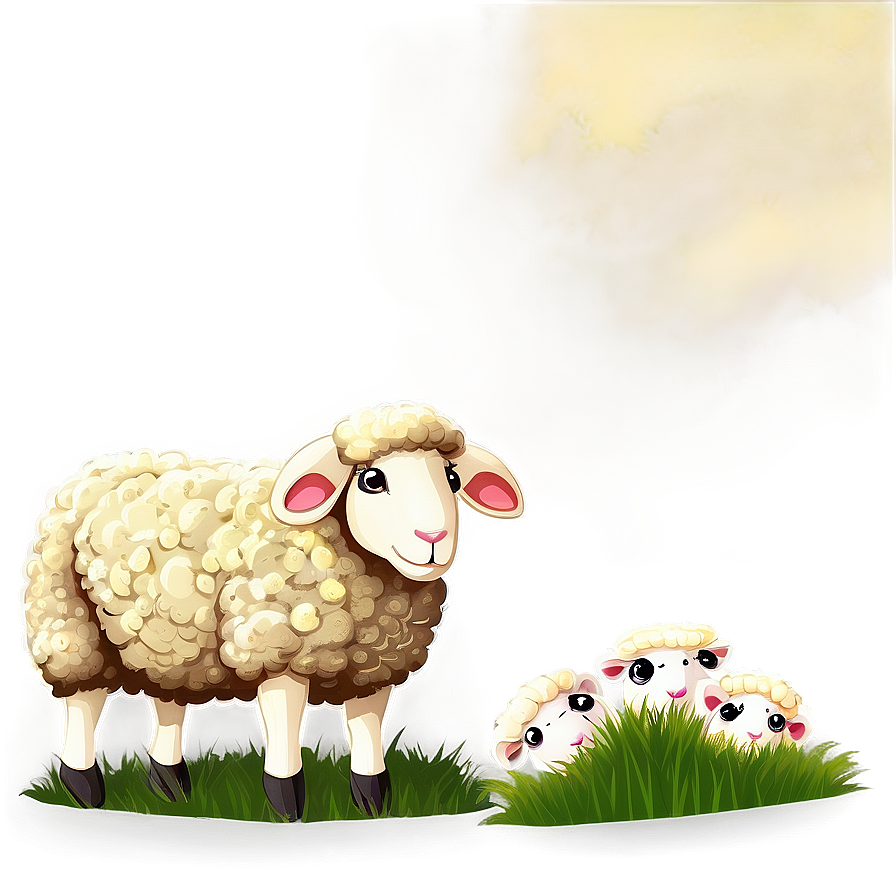 Sheep In Field Png 88 PNG image