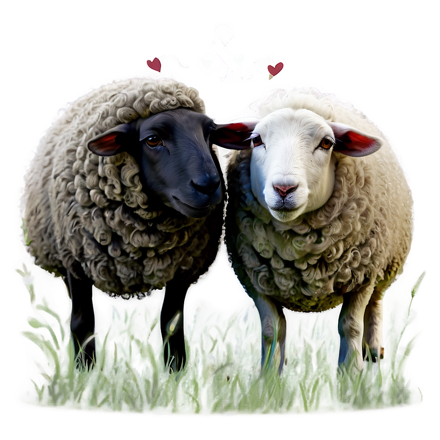 Sheep In Love Png Nnx60 PNG image