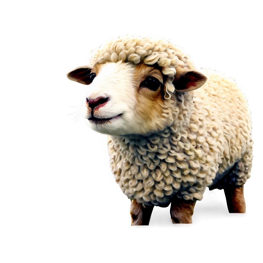 Sheep With Wool Png 8 PNG image