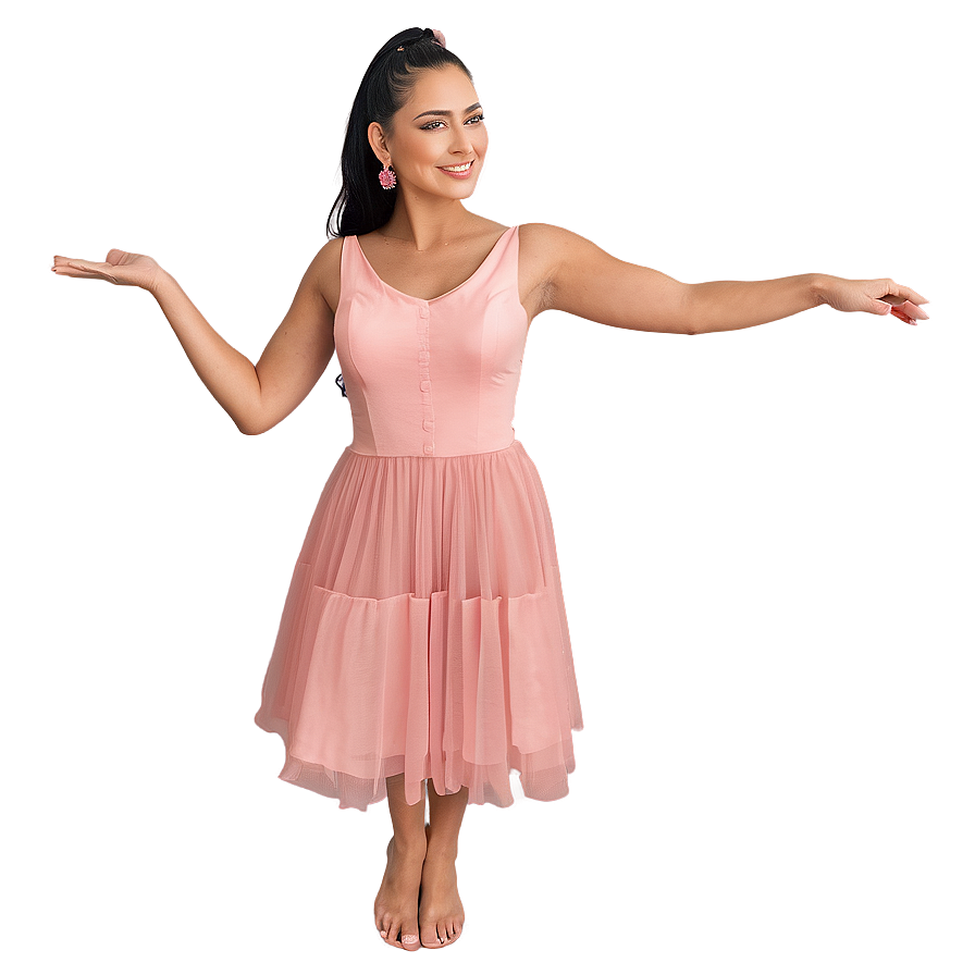 Sheer Pink Dress Png 06292024 PNG image