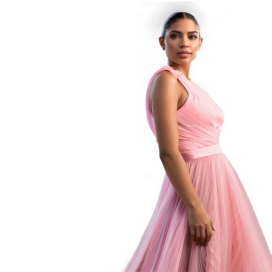 Sheer Pink Dress Png 06292024 PNG image