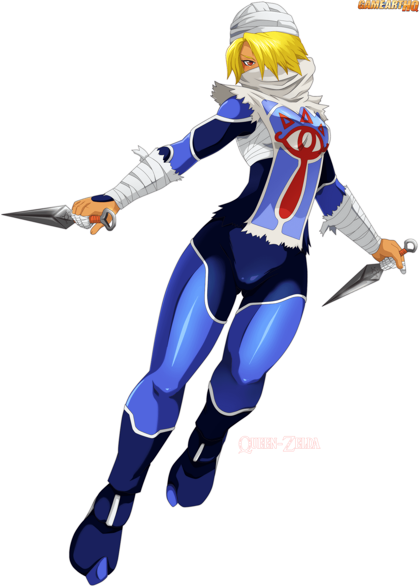 Sheik Zelda Fan Art PNG image