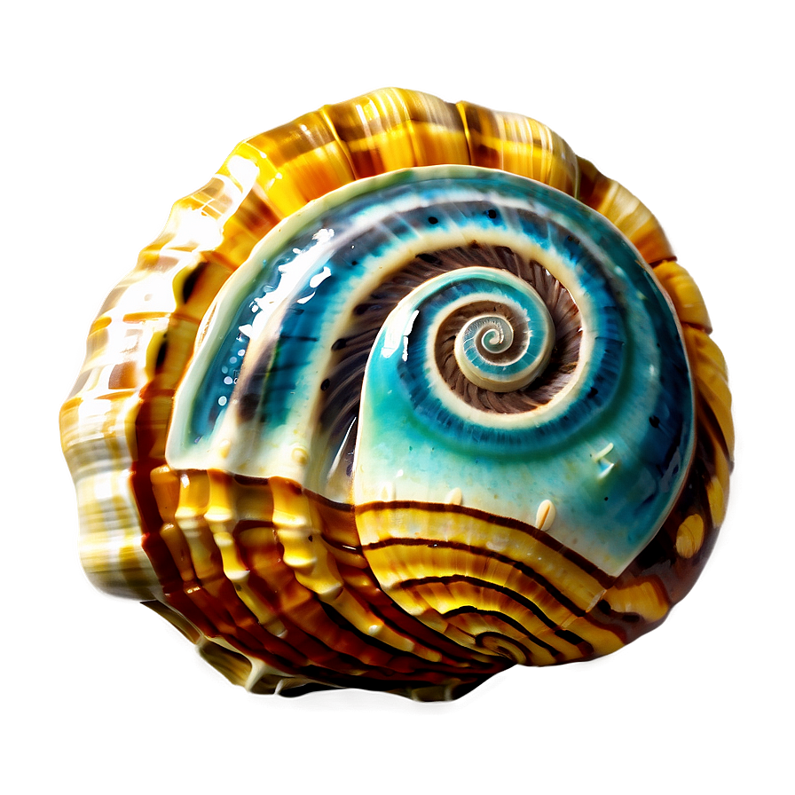 Shell With Ocean Background Png Hwq24 PNG image