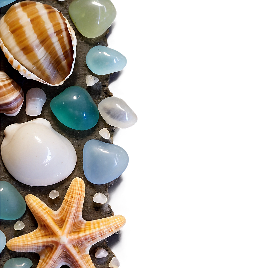 Shells And Seaglass Png Uju PNG image