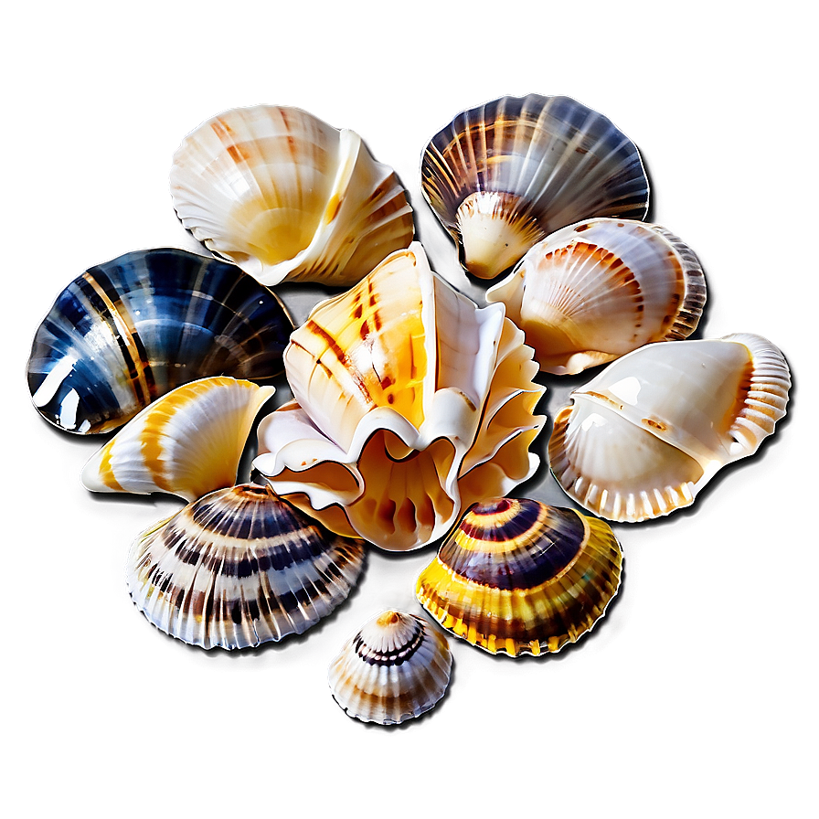 Shells On Beach Png 06212024 PNG image