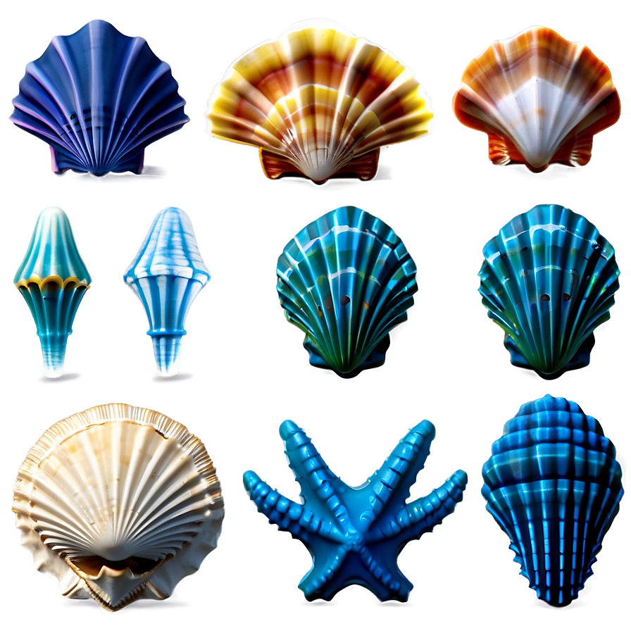 Shells With Marine Life Png Tbg PNG image