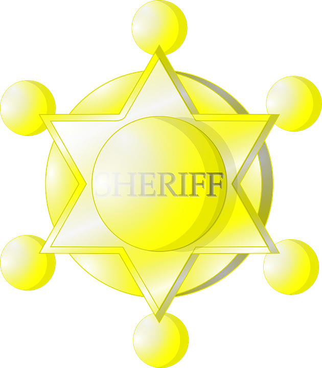Sheriff Badge Graphic PNG image