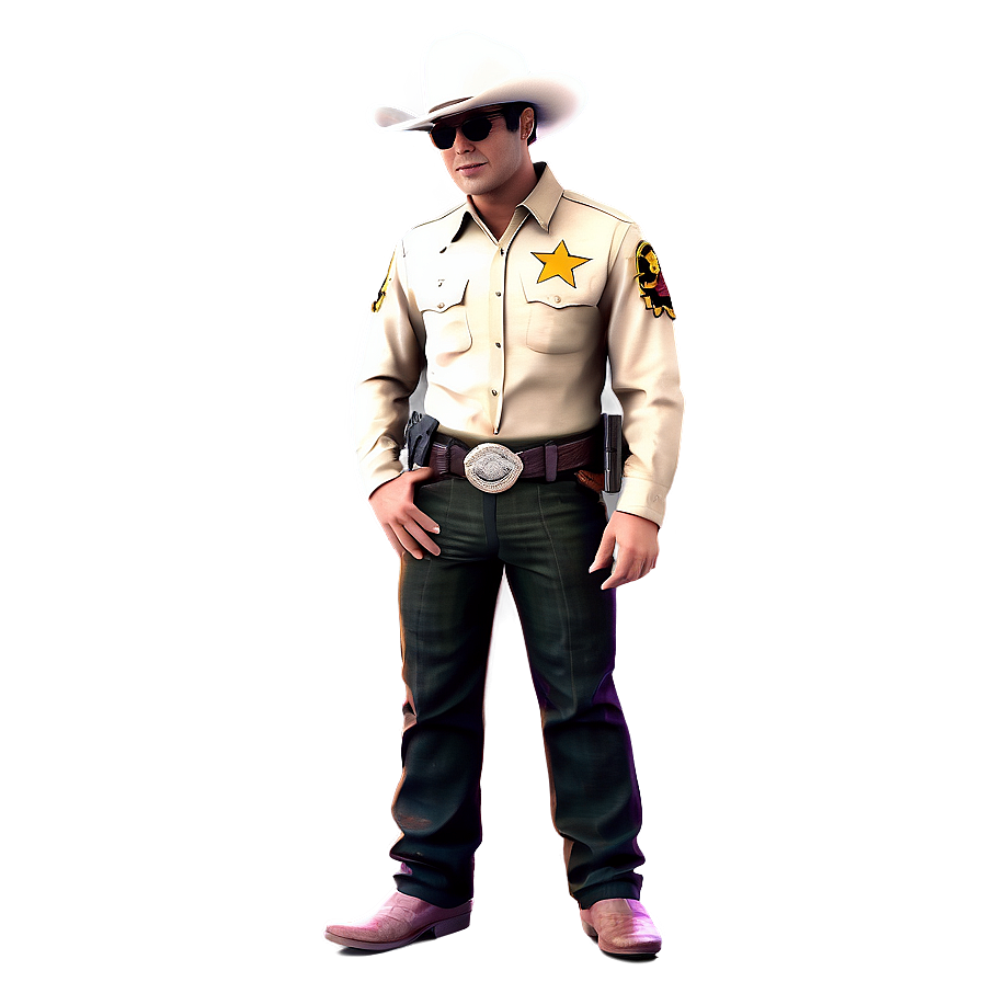 Sheriff Cowboy Png Uqf PNG image