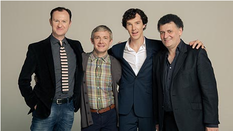 Sherlock Cast Group Portrait PNG image