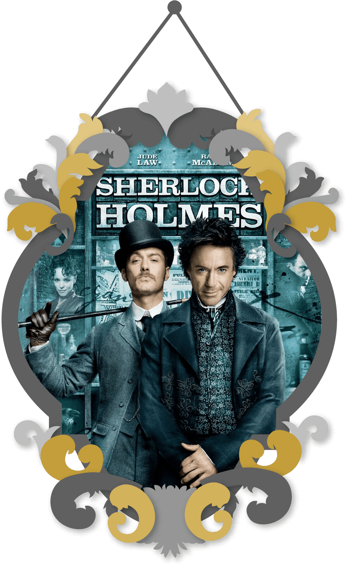 Sherlock Holmes Movie Poster PNG image