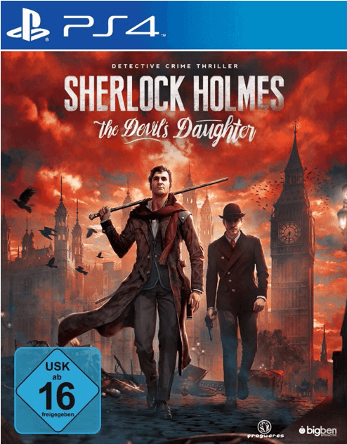 Sherlock Holmes The Devils Daughter P S4 Cover Art PNG image