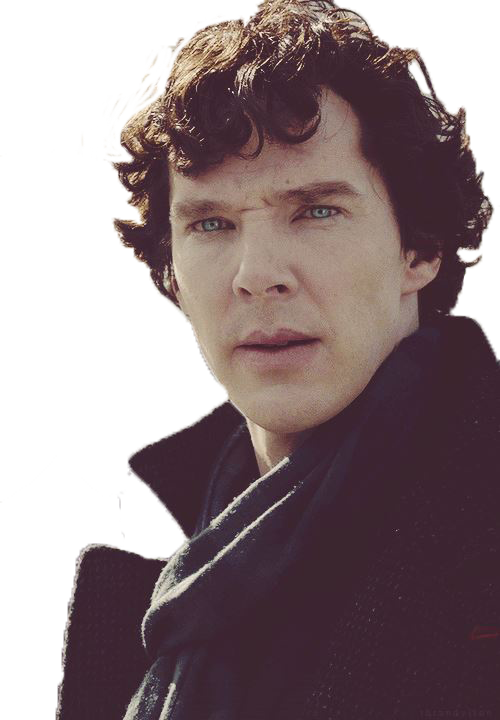 Sherlock Intense Gaze PNG image