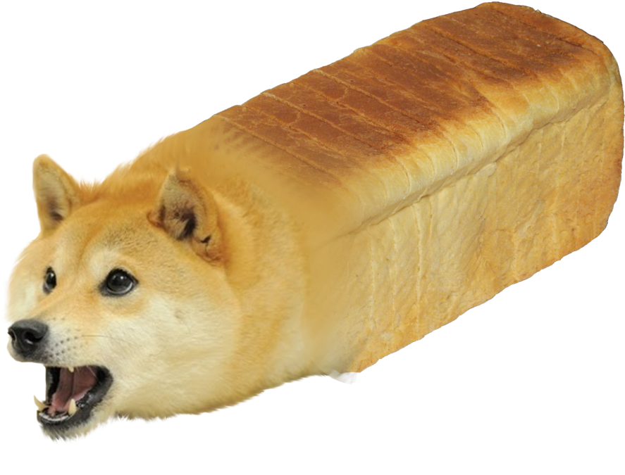 Shiba Inu Bread Loaf Hybrid PNG image