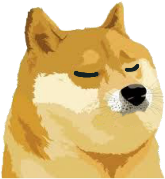 Shiba Inu Smug Expression Emote.png PNG image