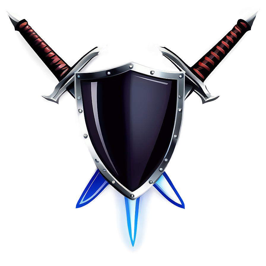 Shield Vector With Swords Png Njj15 PNG image