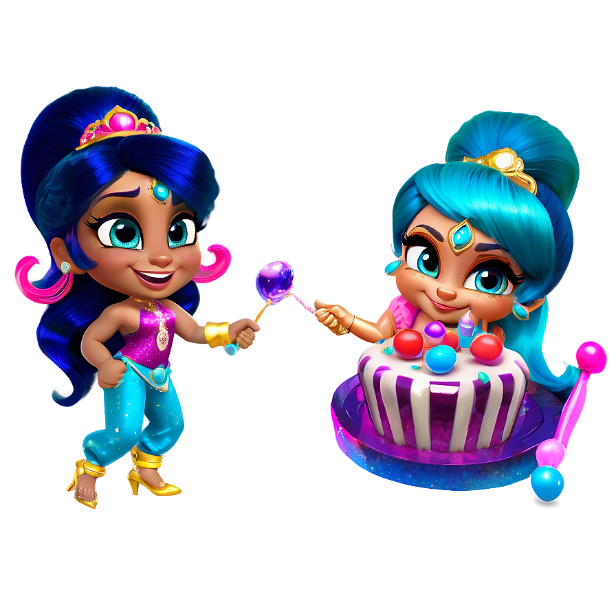 Shimmer And Shine Birthday Party Png Naq79 PNG image