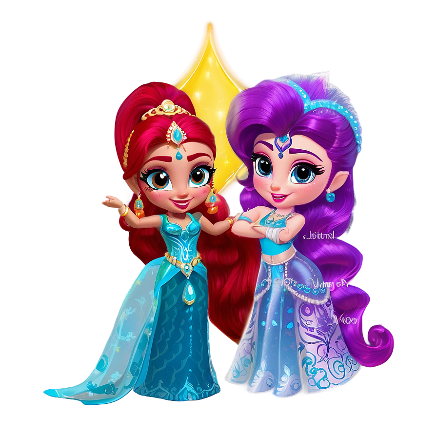 Shimmer And Shine Festival Of Lights Png Mrx34 PNG image