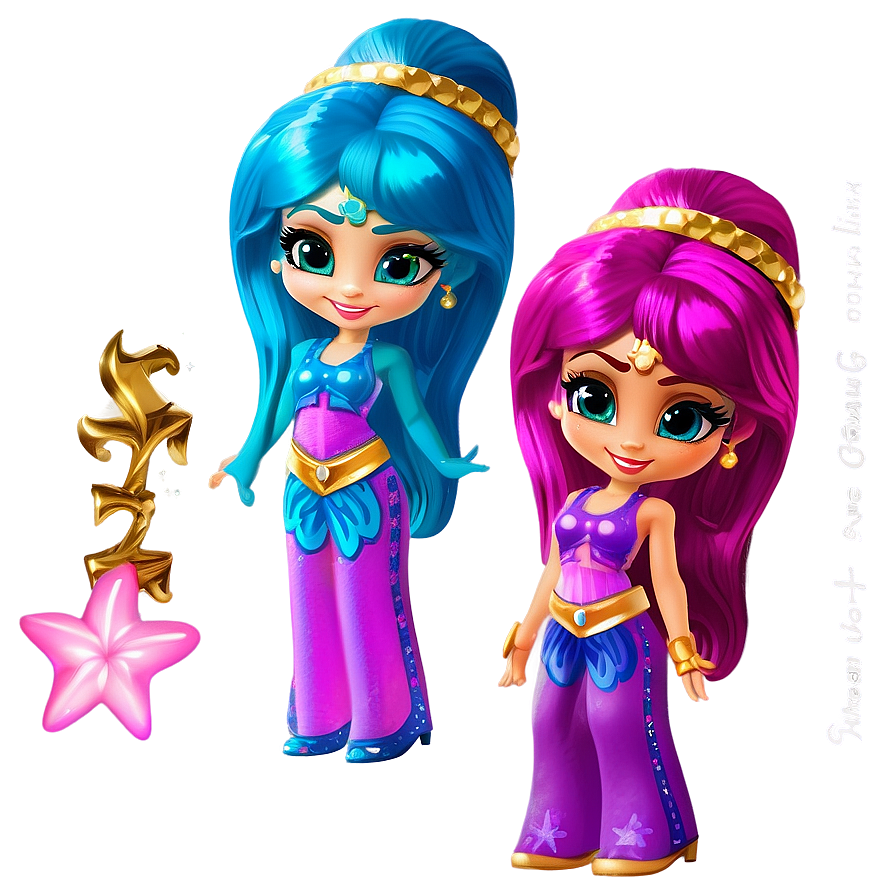 Shimmer And Shine Genie Beach Party Png 06262024 PNG image