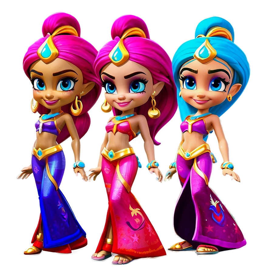 Shimmer And Shine Genie World Adventures Png Phq PNG image