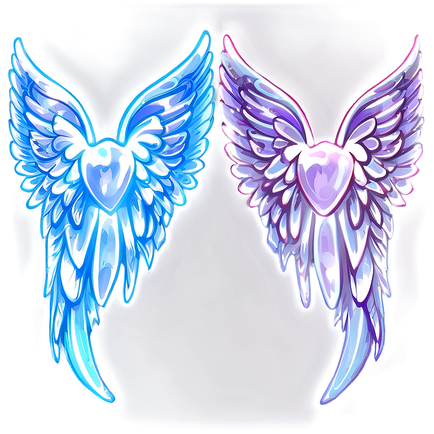 Shimmering Angel Wings Background Png 05042024 PNG image