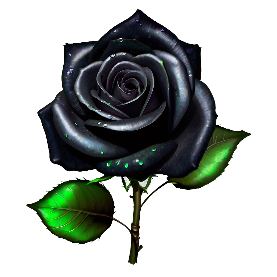 Shimmering Black Roses Png Atk61 PNG image