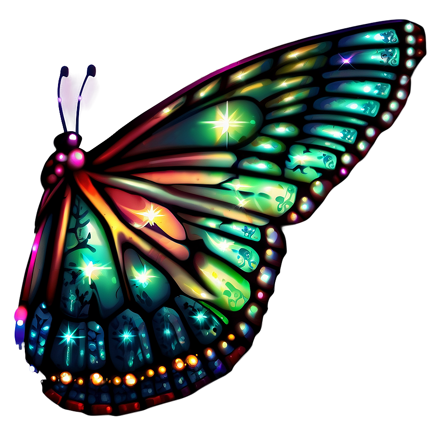 Shimmering Butterfly Sparkle Png Qvc PNG image