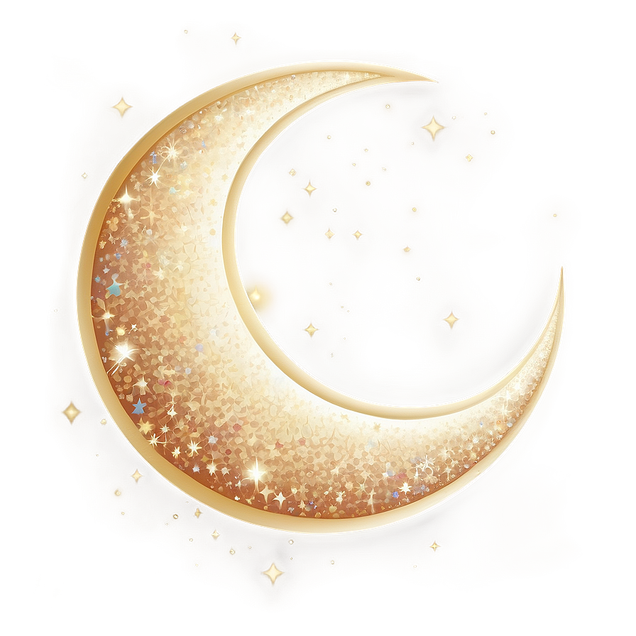 Shimmering Crescent Moon Png 76 PNG image