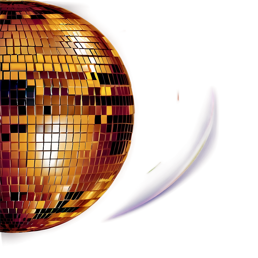 Shimmering Disco Ball Illustration PNG image