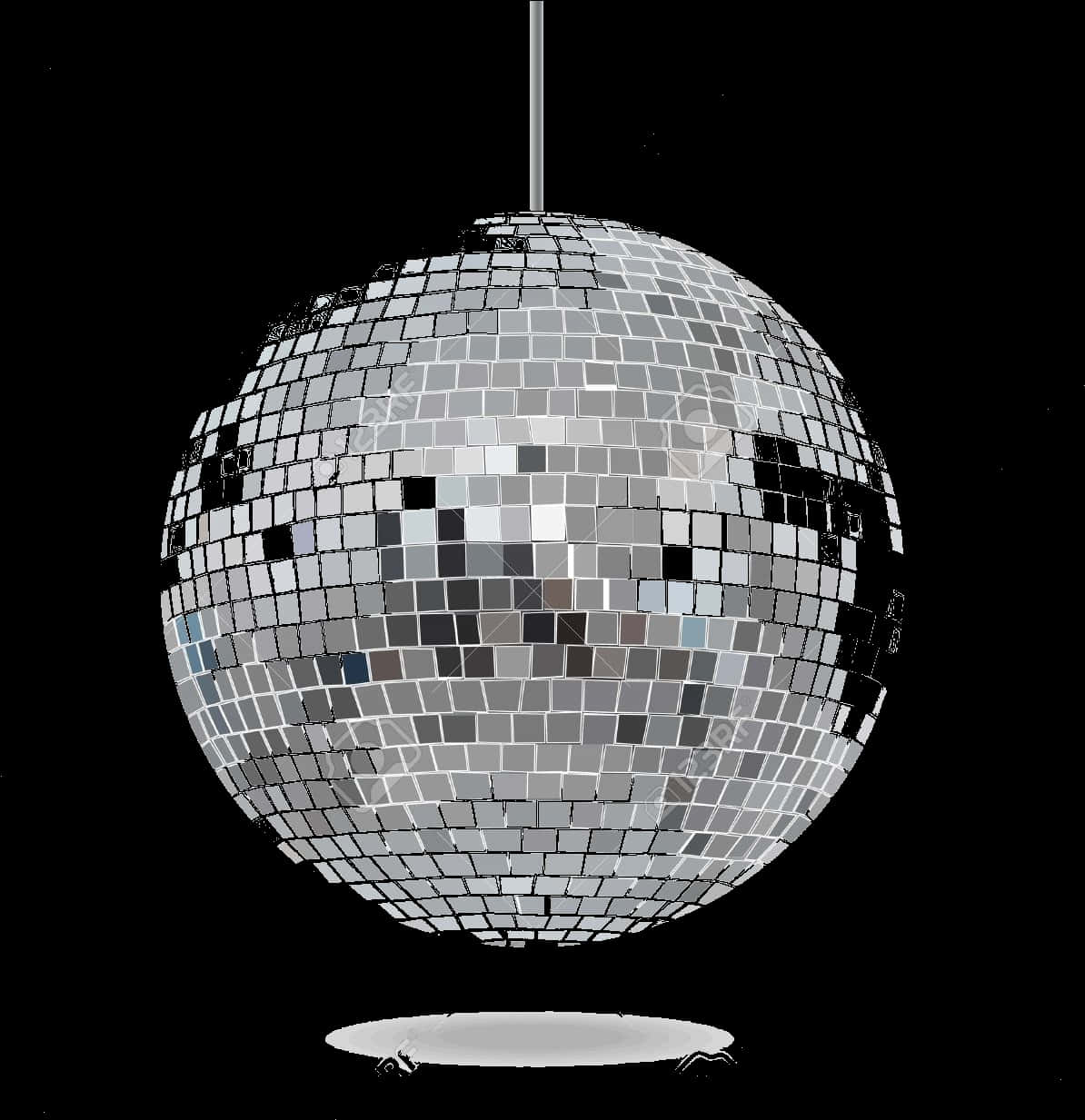 Shimmering Disco Ball Nightlife PNG image