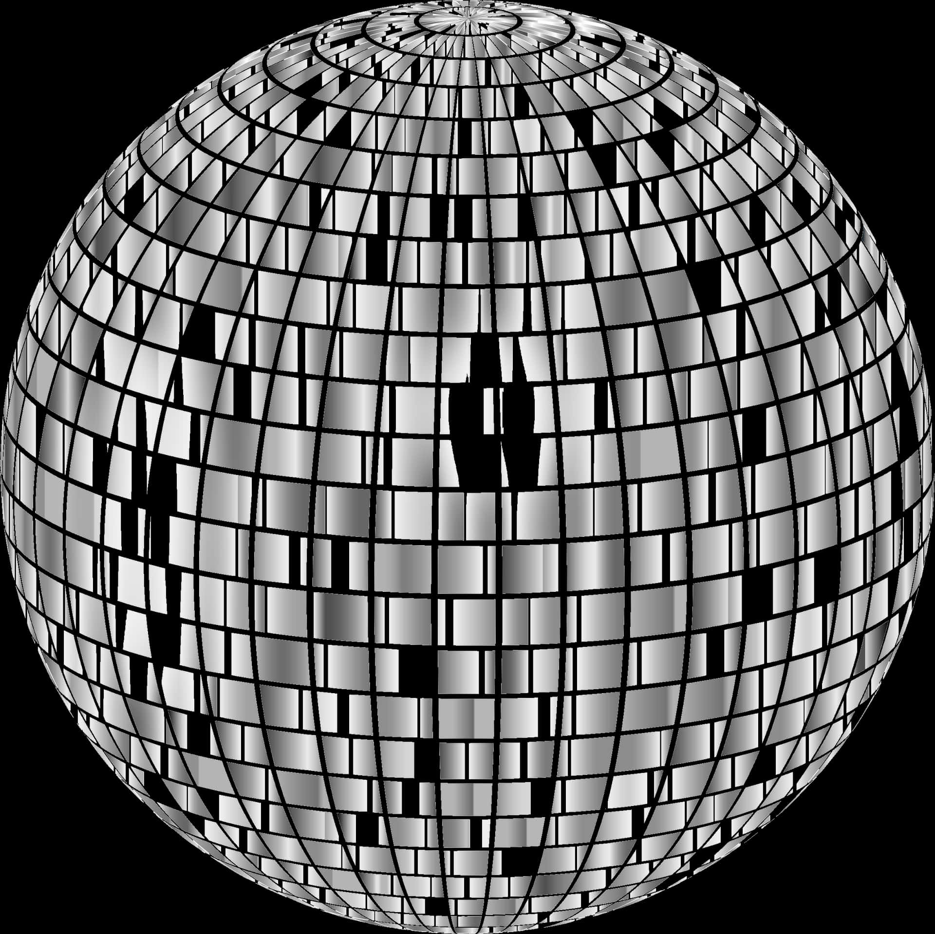 Shimmering Disco Ball PNG image