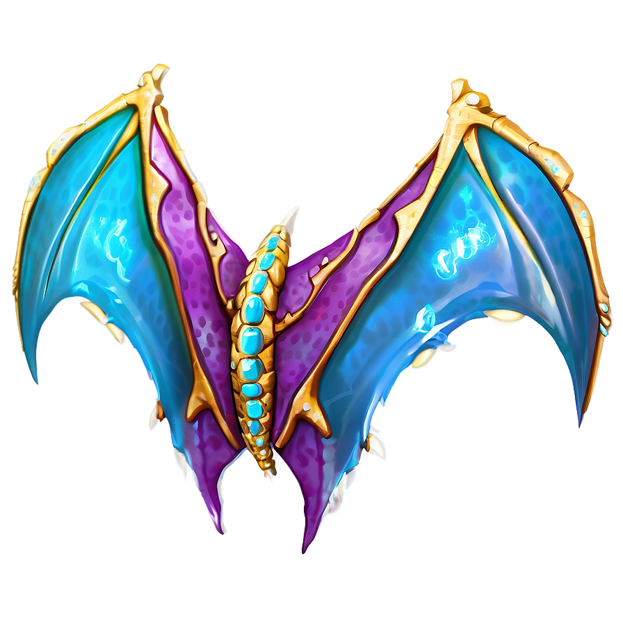 Shimmering Dragon Wings Png 19 PNG image