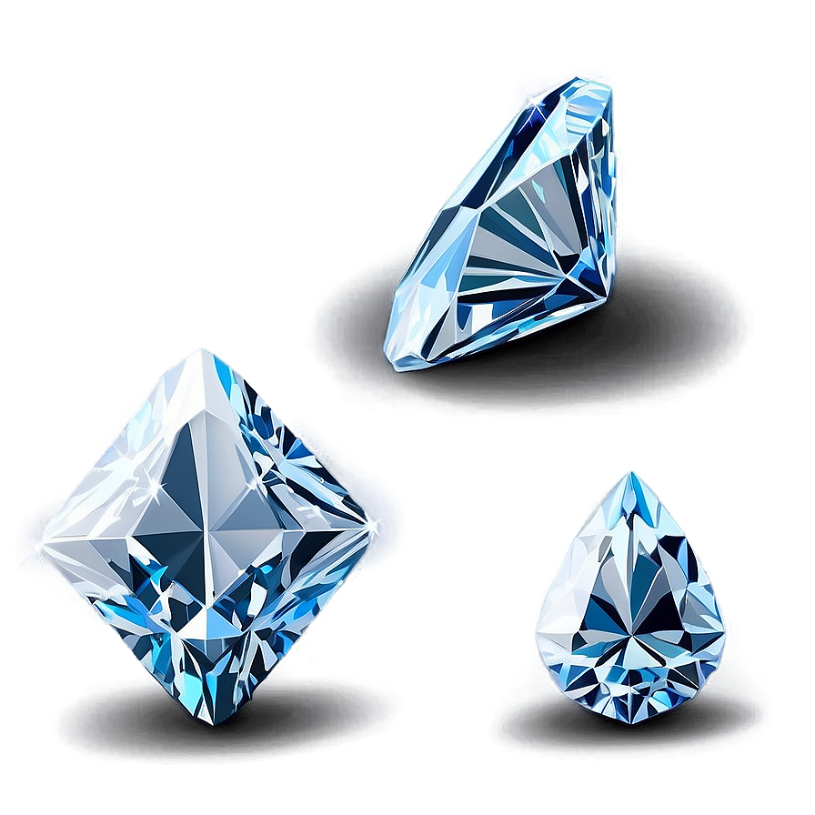 Shimmering Falling Diamonds Png 06132024 PNG image