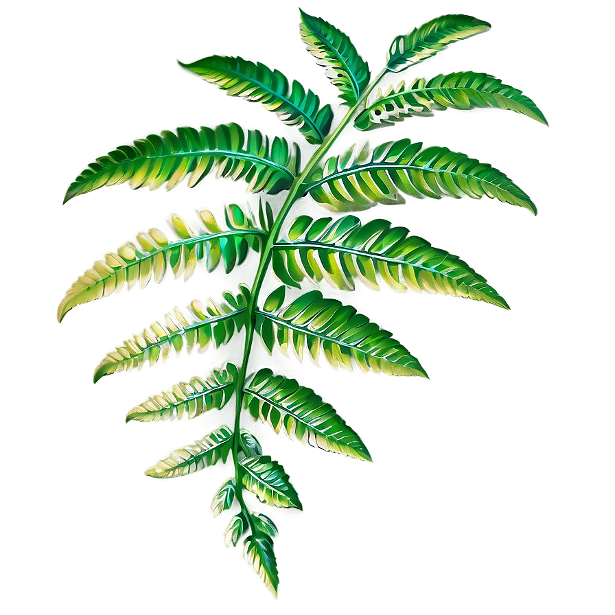 Shimmering Fern Leaf Beauty Png 52 PNG image