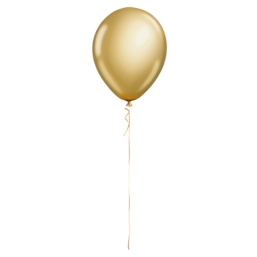 Shimmering Gold Balloon Png Eld PNG image