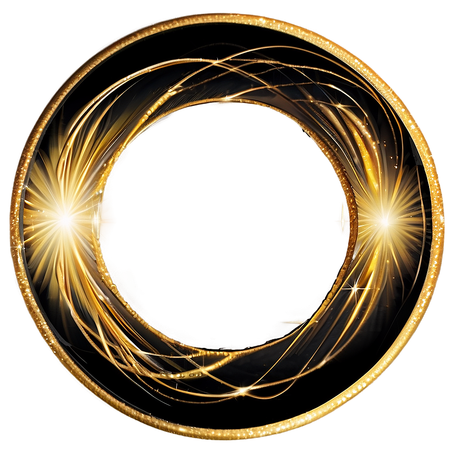 Shimmering Gold Circle Png 39 PNG image