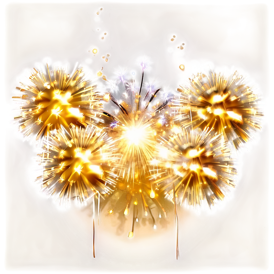 Shimmering Gold Fireworks Png 21 PNG image