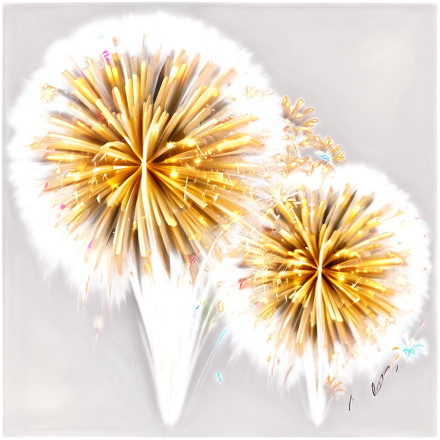 Shimmering Gold Fireworks Png Eke PNG image