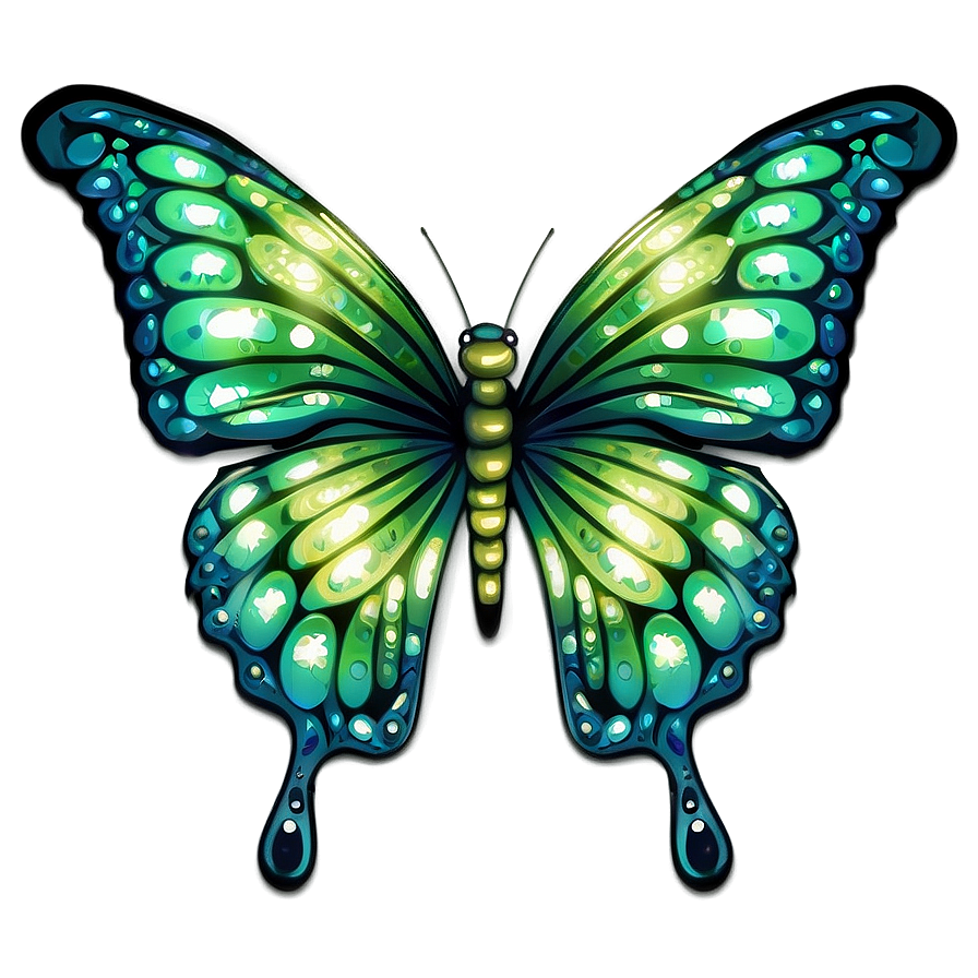 Shimmering Green Butterfly Png 41 PNG image