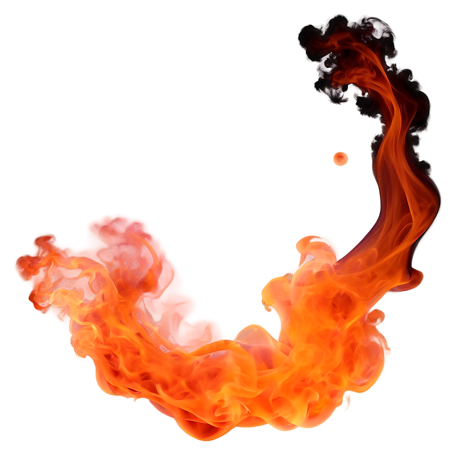 Shimmering Orange Smoke Mystery Png Ehe99 PNG image