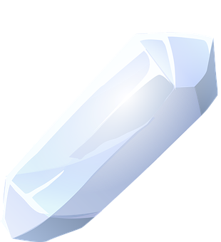 Shimmering Quartz Crystal Illustration PNG image