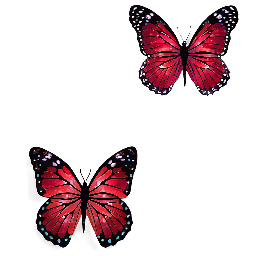 Shimmering Red Butterfly Png 78 PNG image