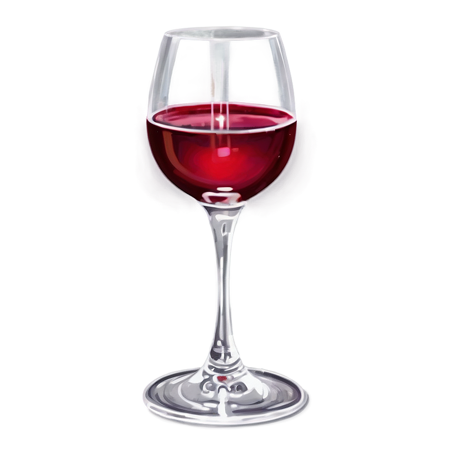 Shimmering Red Wine Glass Png Lmq24 PNG image