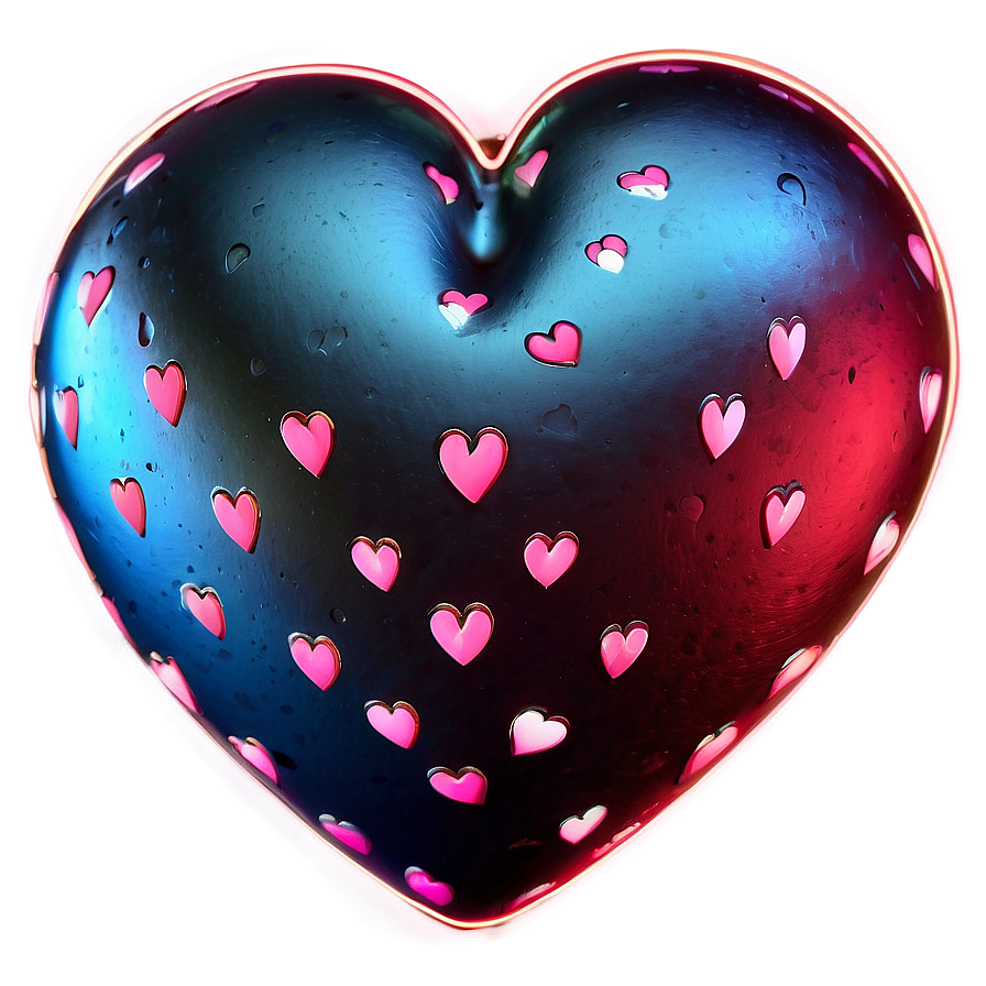 Shining Neon Heart Png 13 PNG image