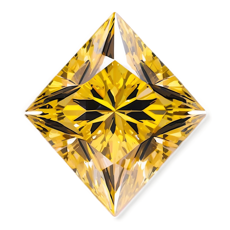 Shining Yellow Diamond Graphic Png Ykb PNG image