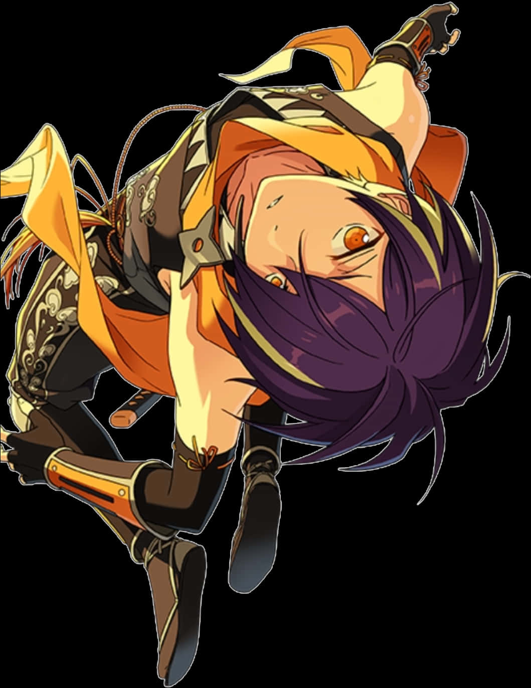 Shinobu Kocho Dynamic Pose PNG image